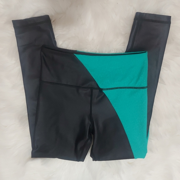 Zyia Metallic & Teal leggings - Picture 5 of 10